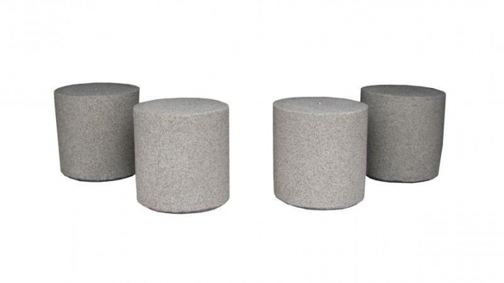 Borne cylindrique béton gravillons lavés 821